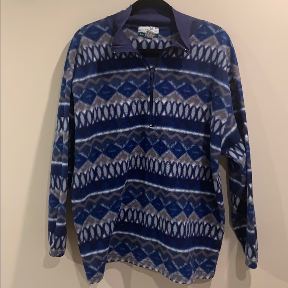 Vintage Tidewater Traders Oversized 1/4 Zip Sz L